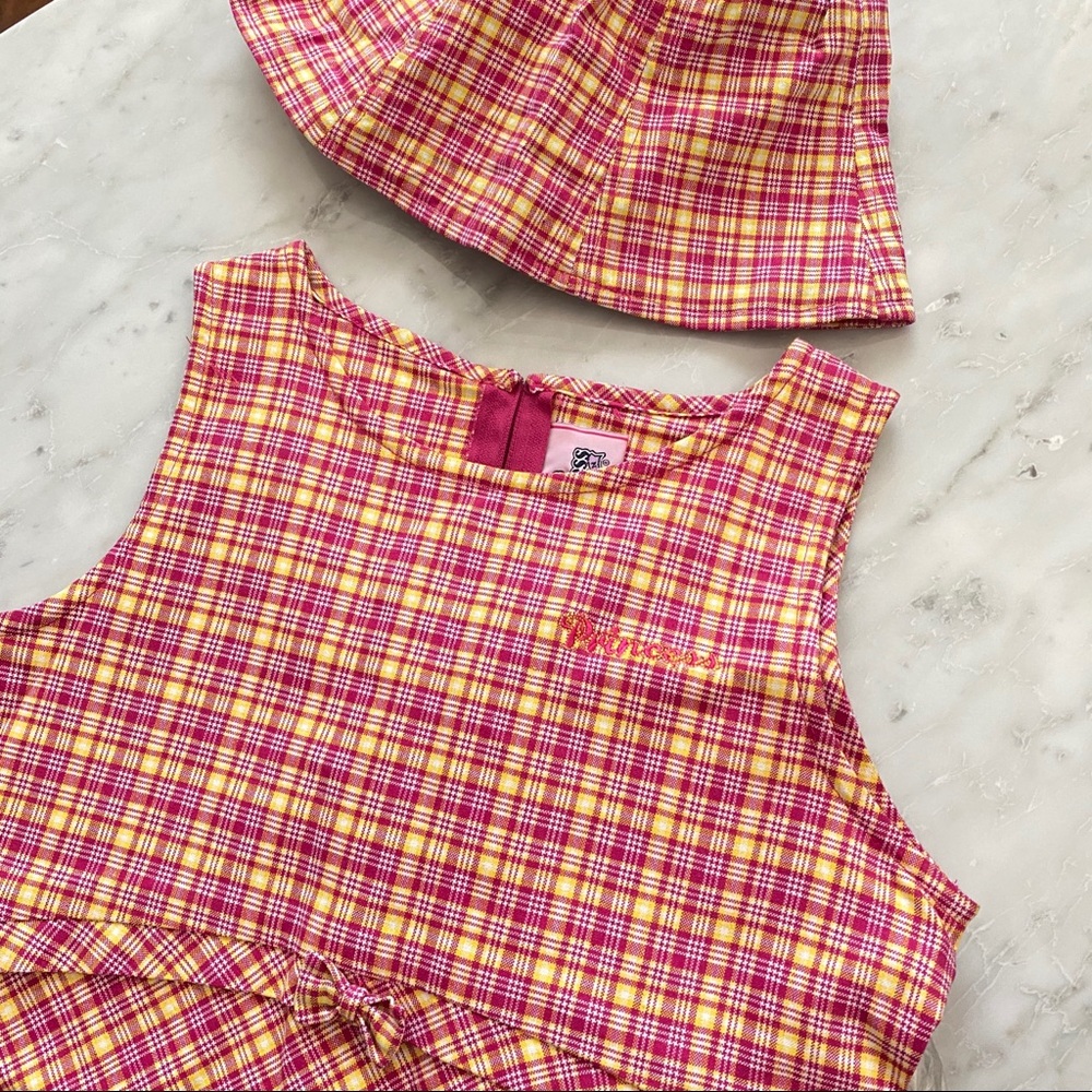 PLAID DRESS AND HAT BUNDLE